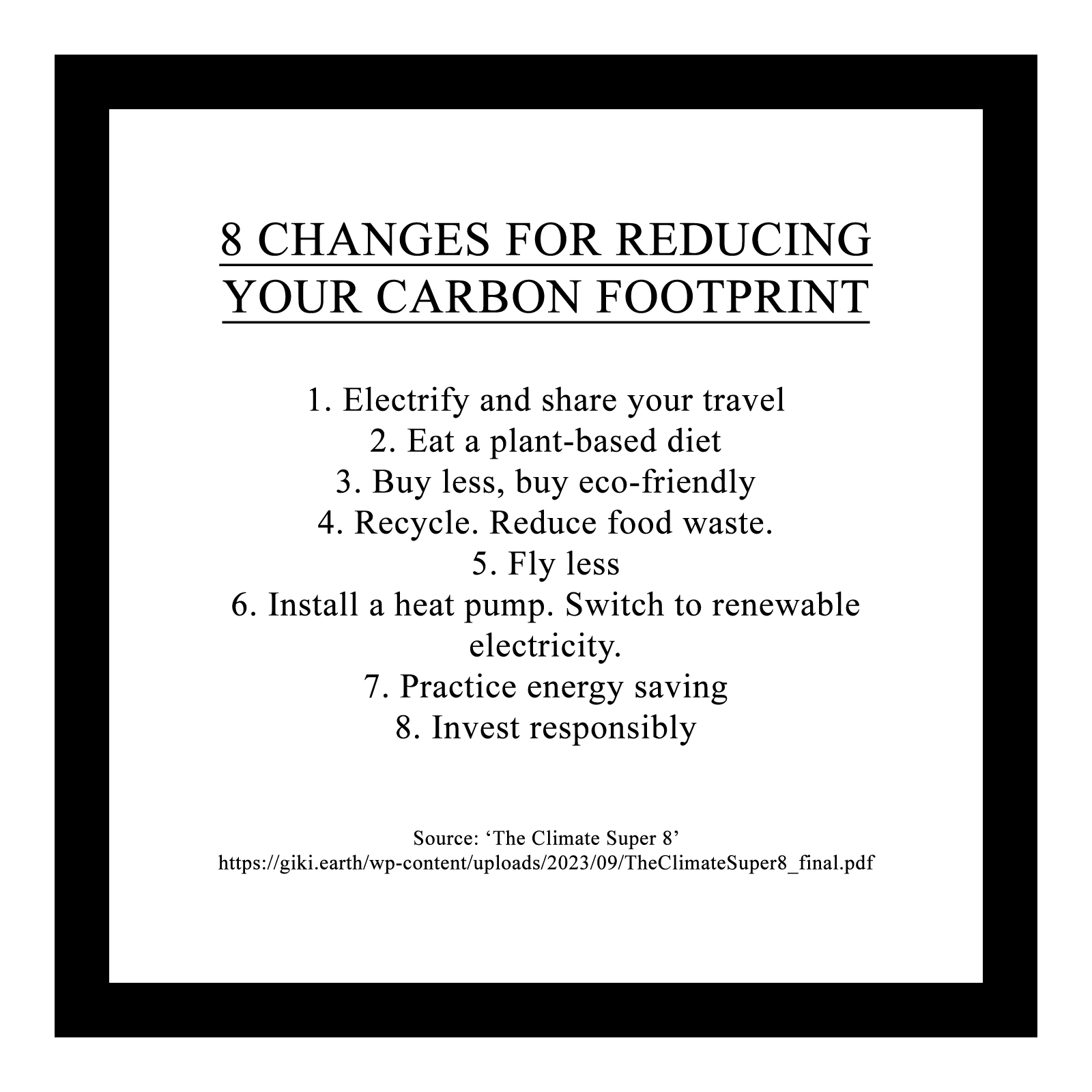 8 changes for reducing your carbon footprint – Oblivion With Bells